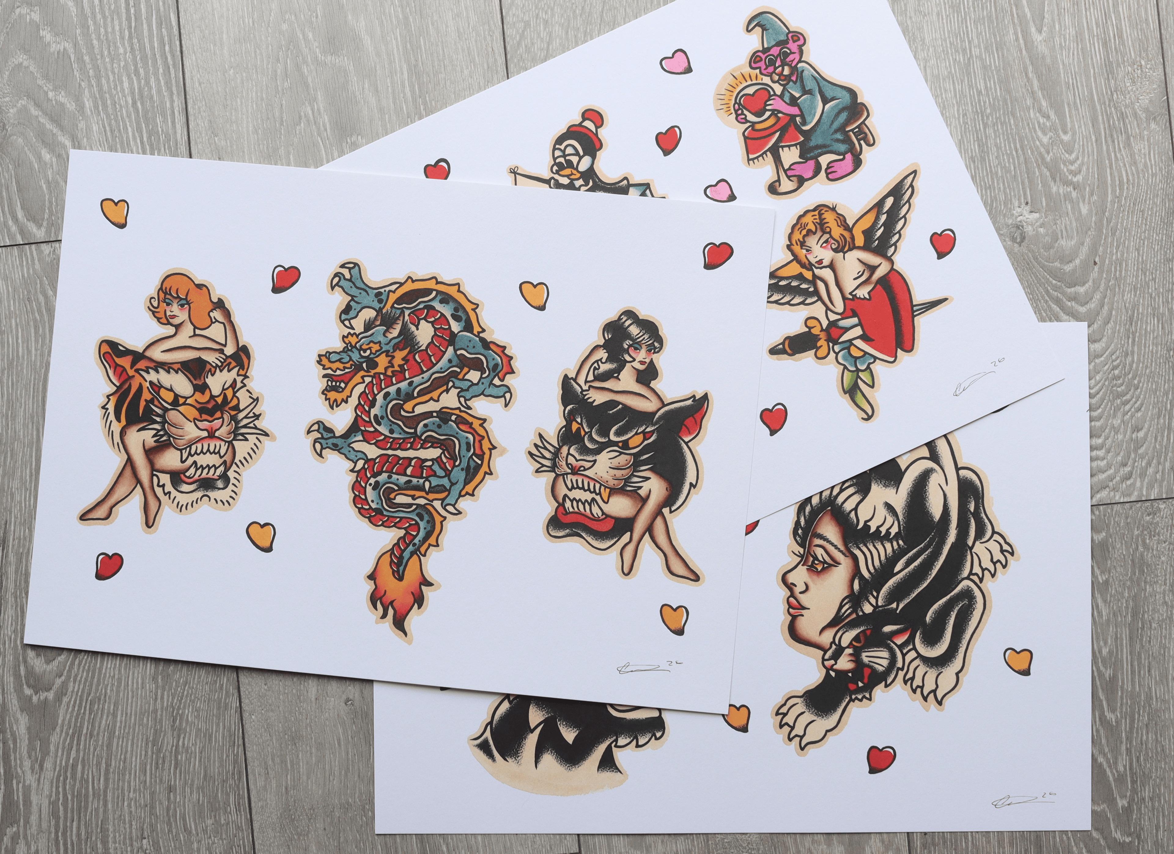 Cupid, Dragon & Panther